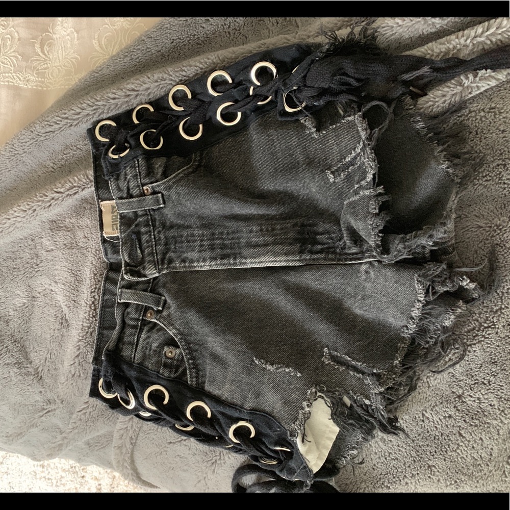 LF Lace Up Shorts